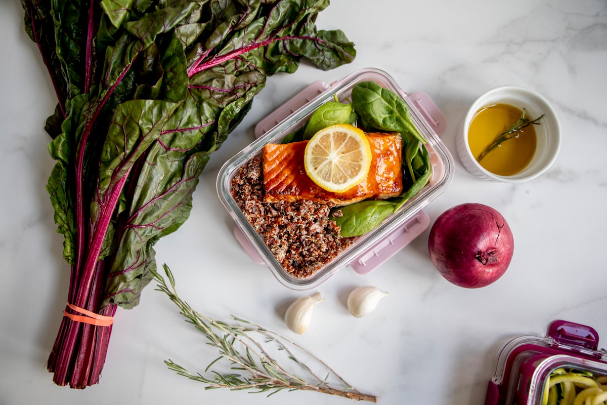 Salmone al forno con verdure